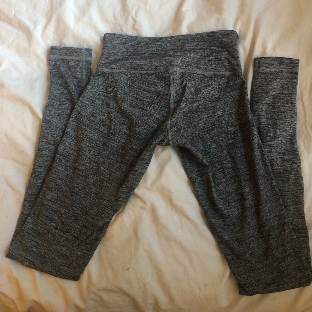 Lululemon Gray/white Yoga Pants